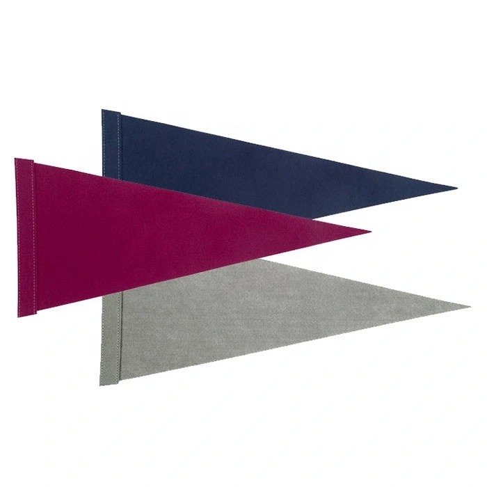 Multifunctional Promotional Different Pure Color Blank Felt Pennant