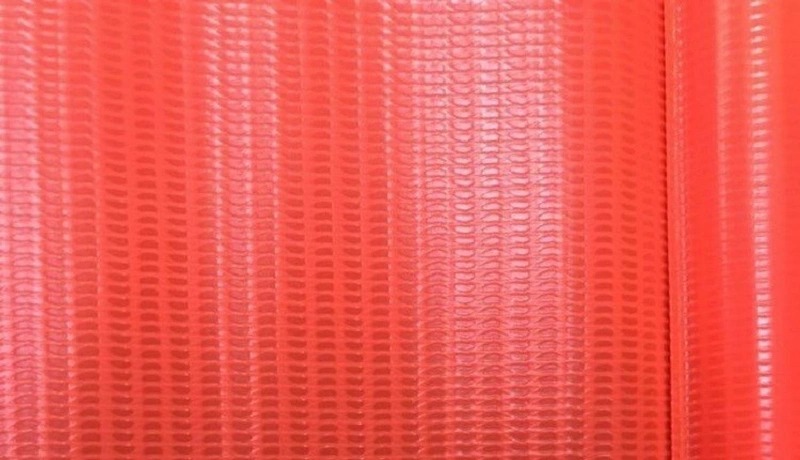 Orange Plastic Decorative Pennant String PVC Warning Bunting Flag